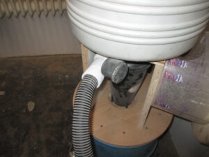 osVAC neo Adapter an einem Zyklonabscheider